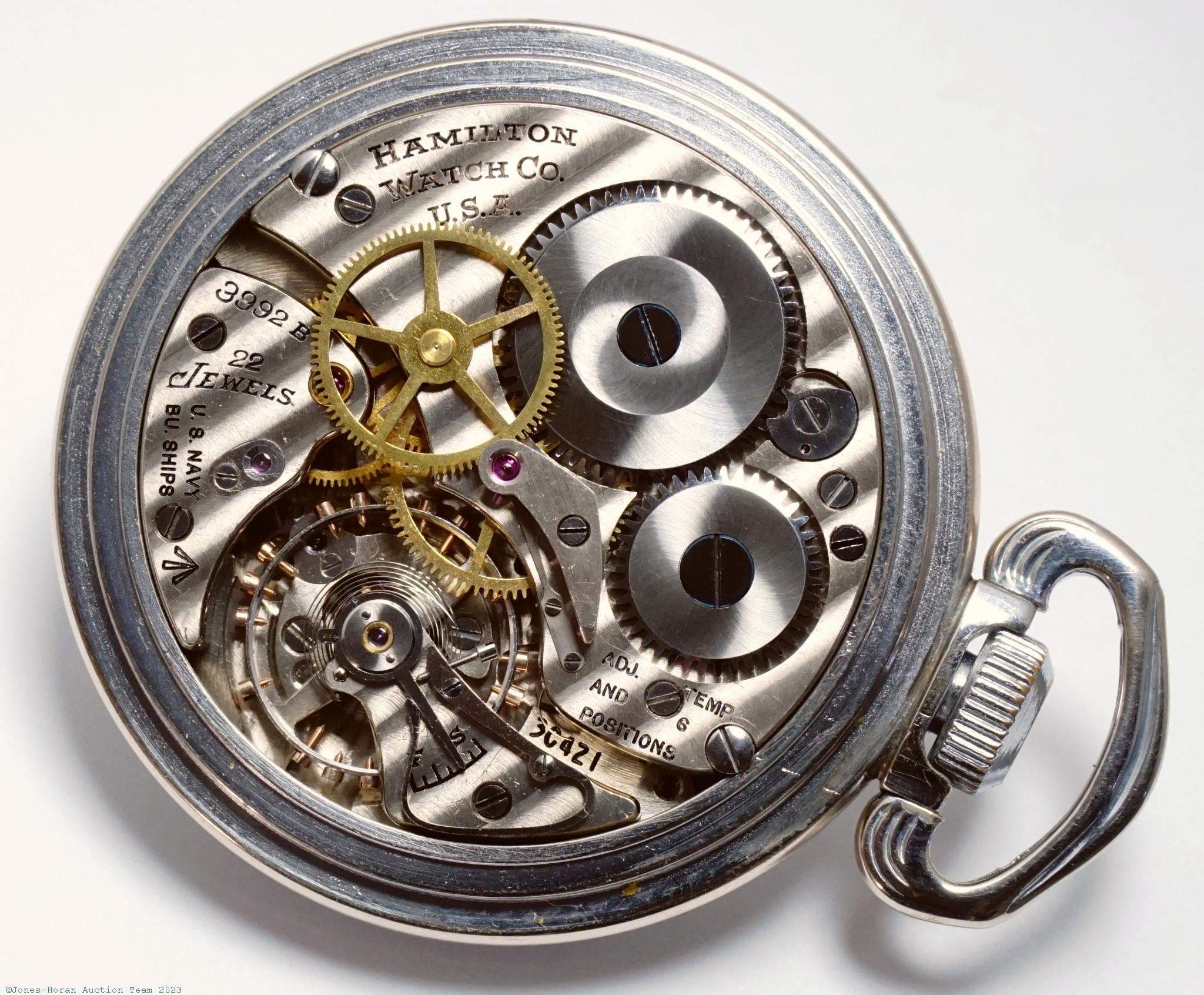 Hamilton Watch Co. Grade 3992B Pocket Watch image 1
