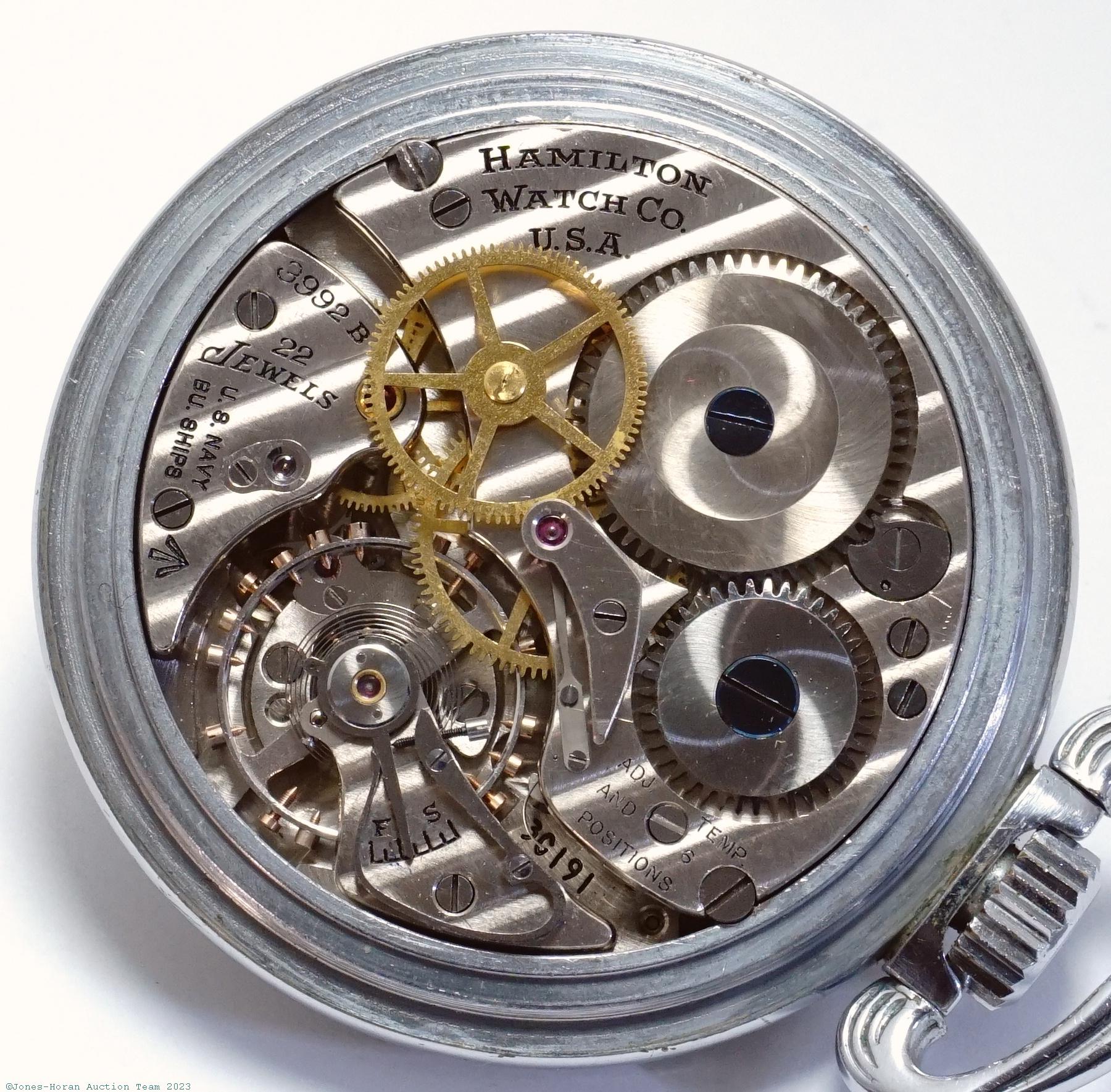 Hamilton Watch Co. Grade 3992B Pocket Watch image 1